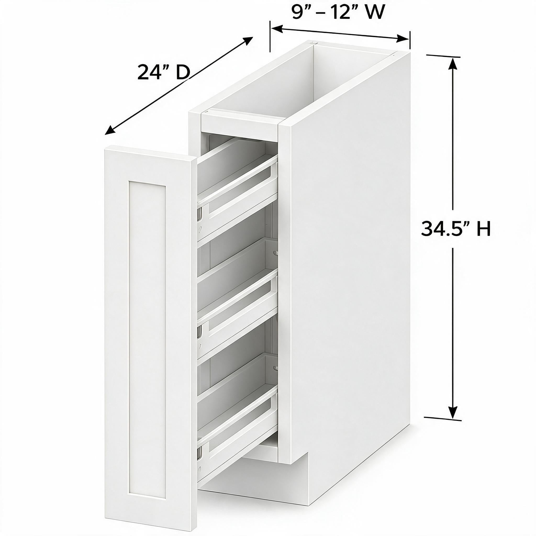 White Shaker - Base Spice Rack BSR09