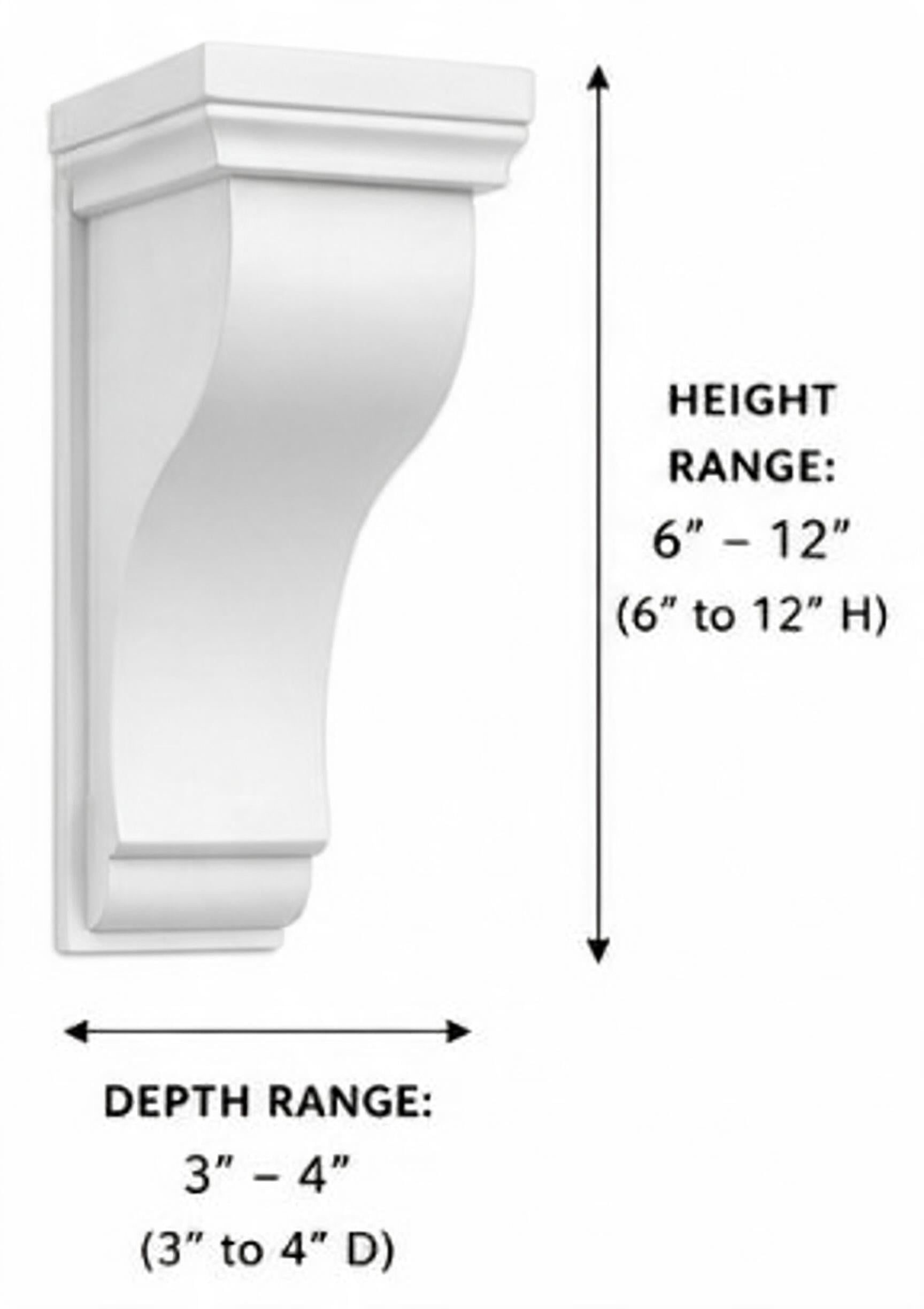 White Shaker - CORBEL 6 (DESIGN)