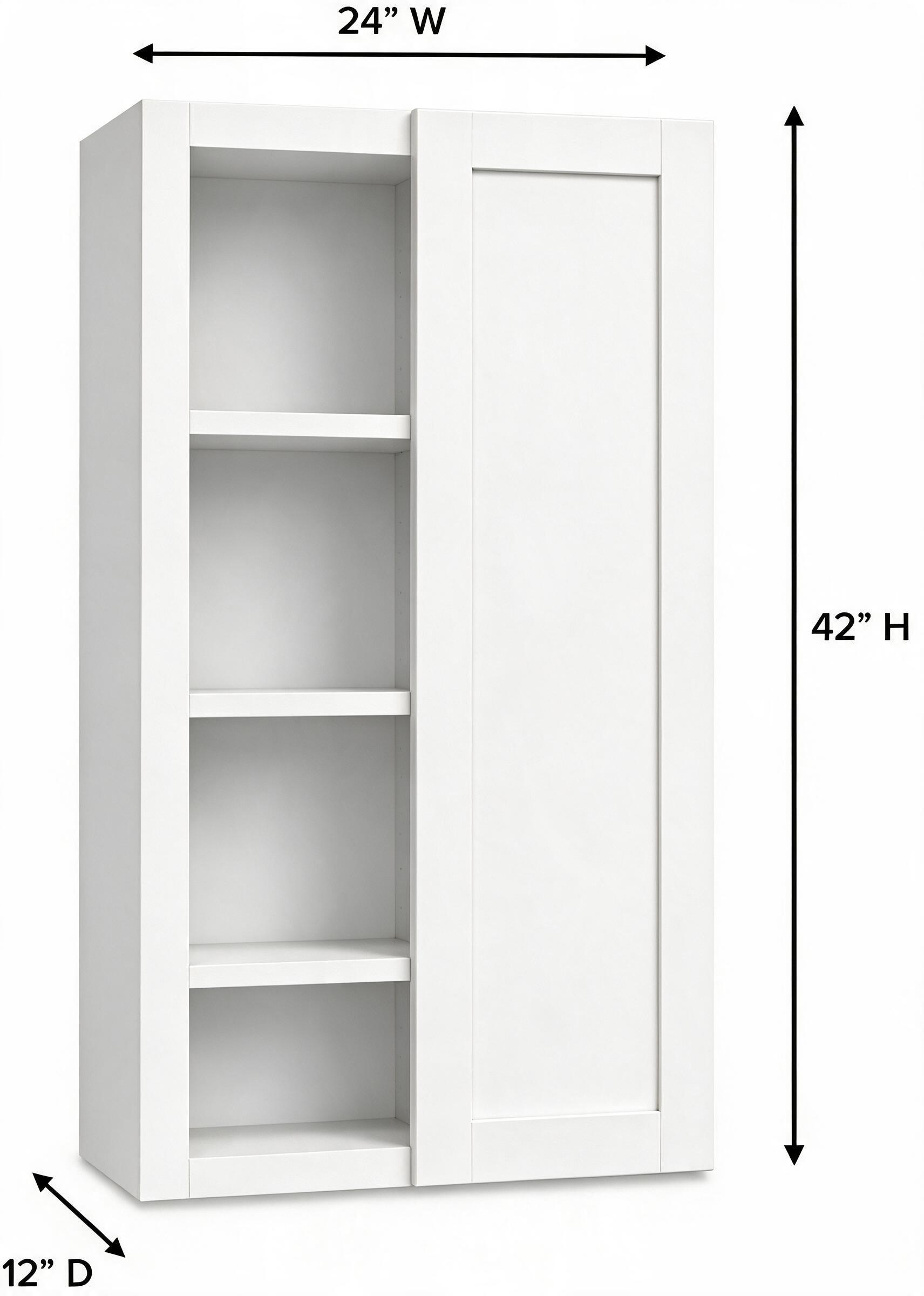 White Shaker - Wall Blind (12"Depth) WBC2742