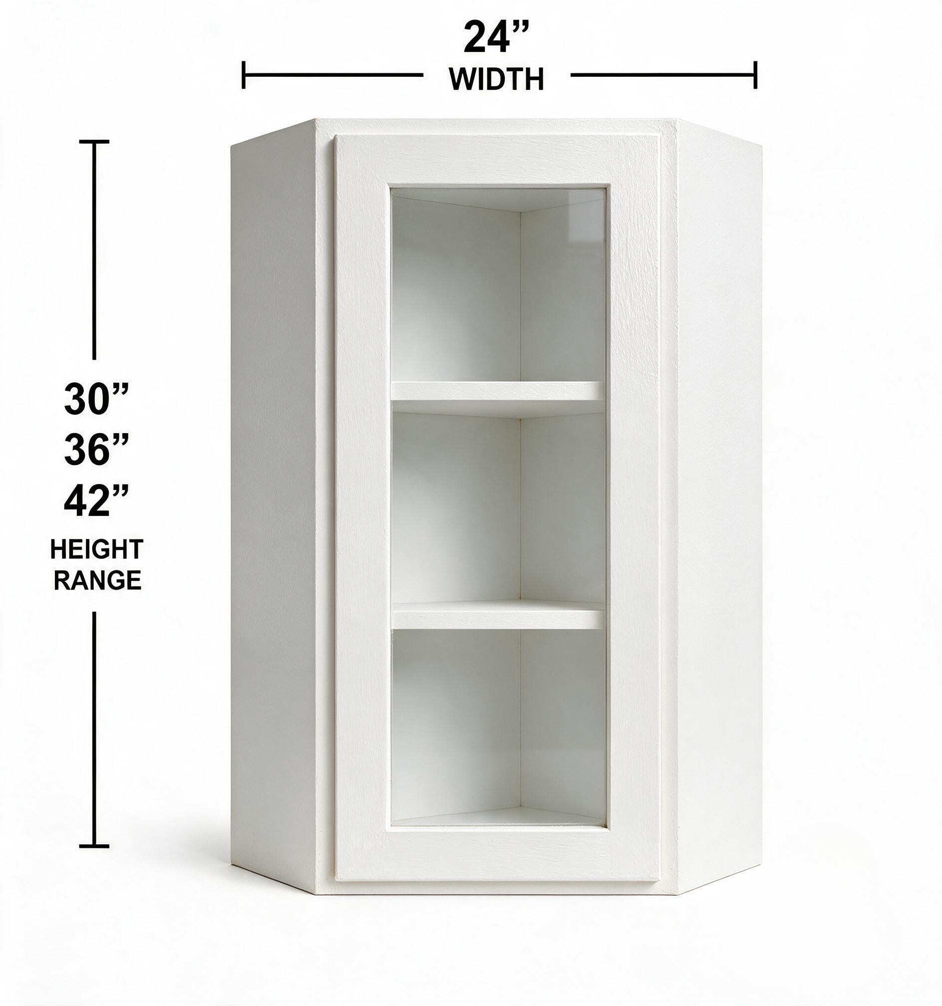 White Shaker - Wall Glass Diagonal WG - WDC2430
