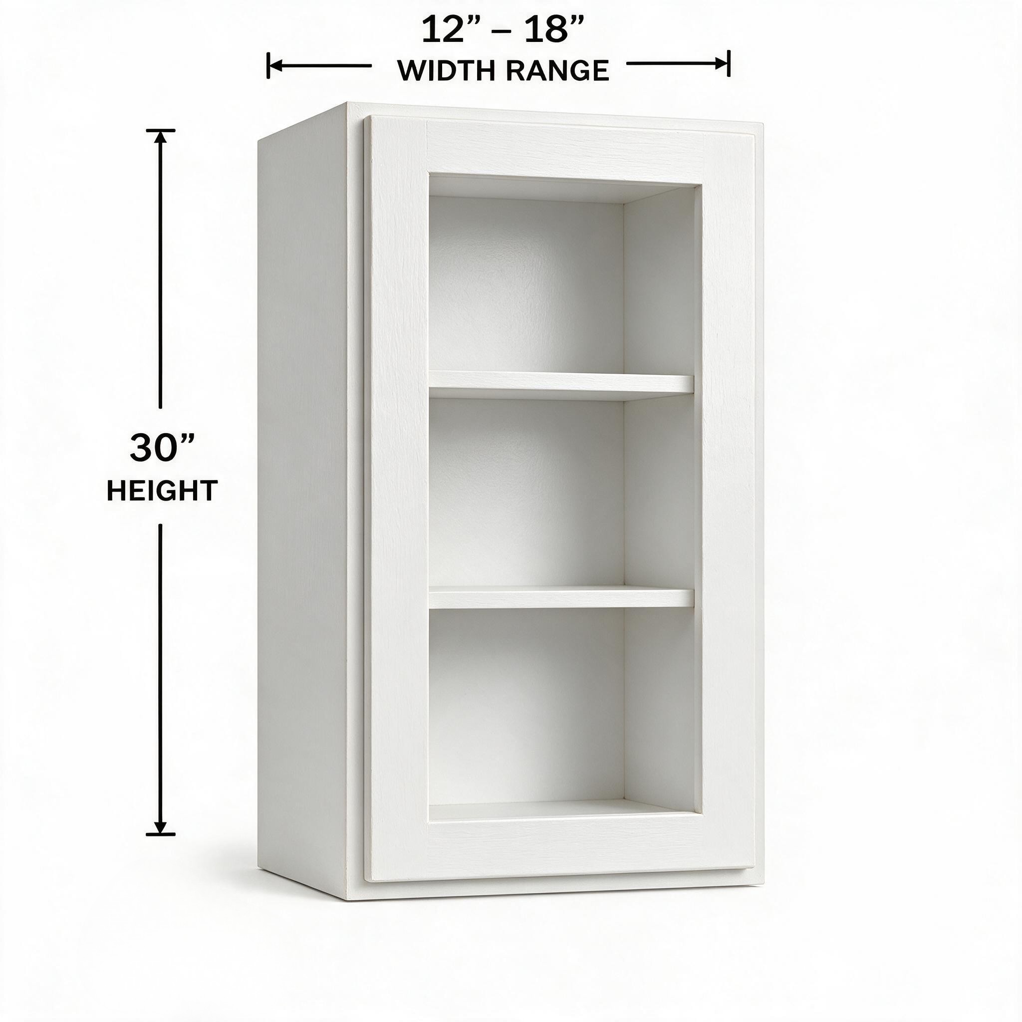 White Shaker - Wall Glass WG1230