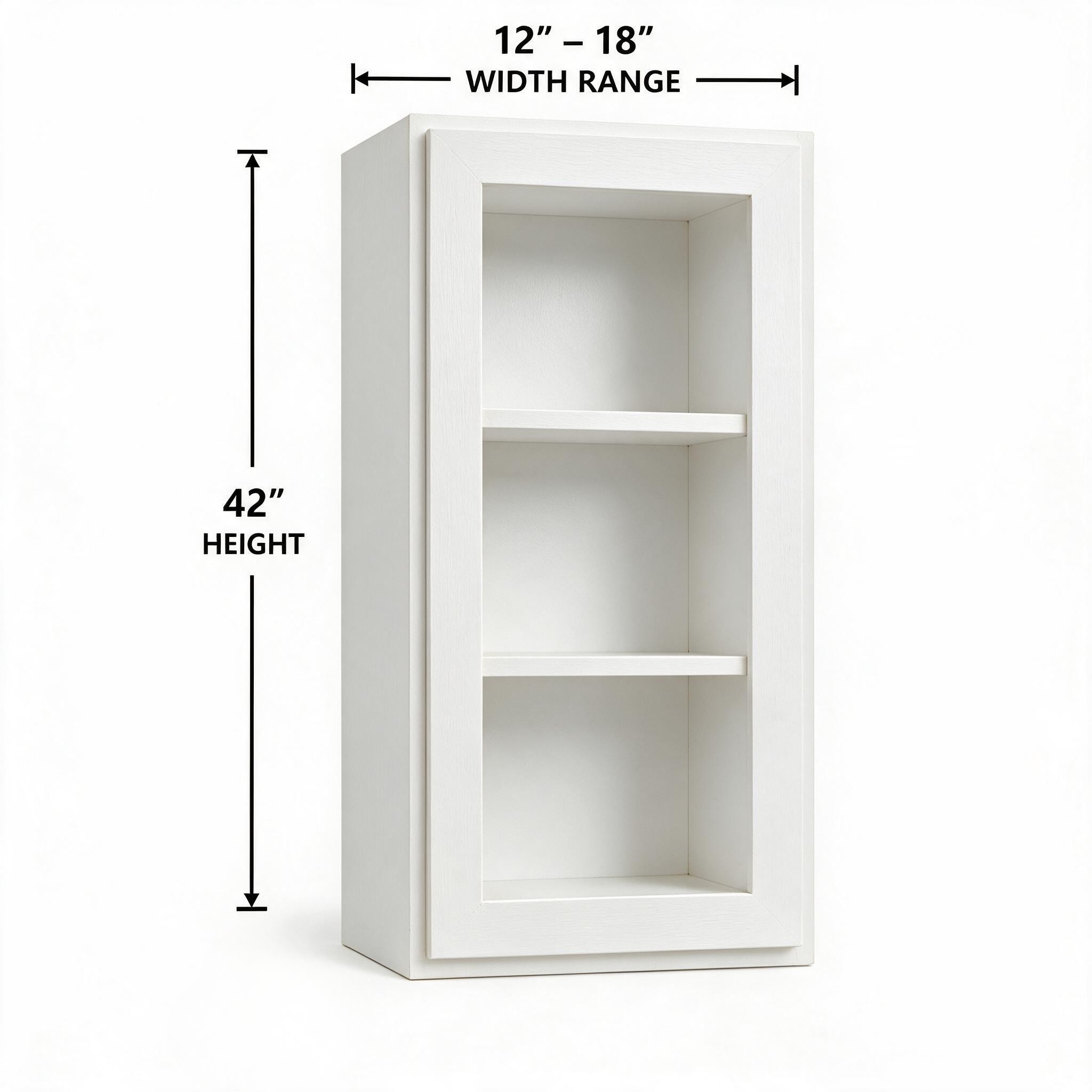 White Shaker - Wall Glass WG1242