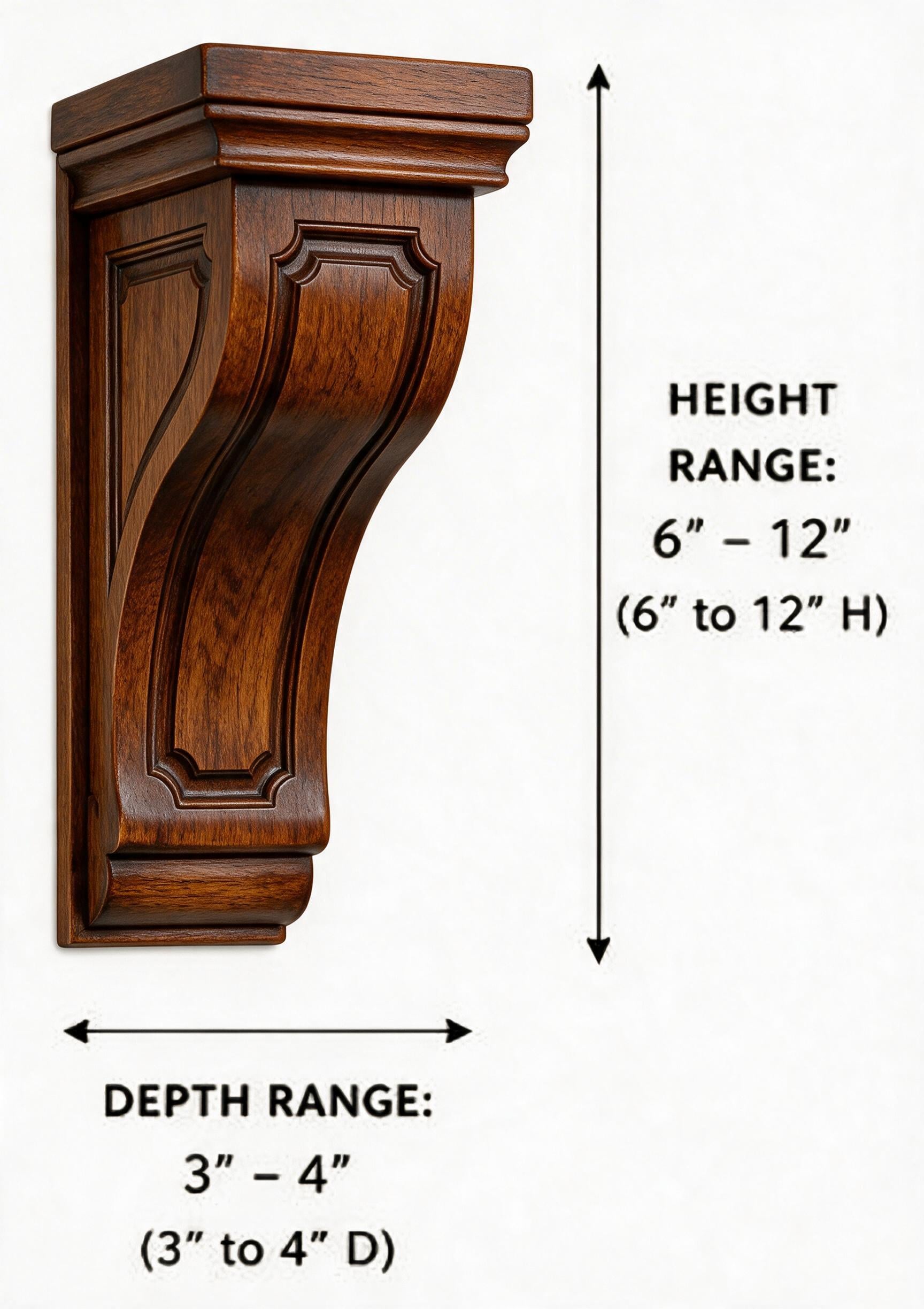 Dark Caramel - CORBEL 8*12 (L - SHAPE)