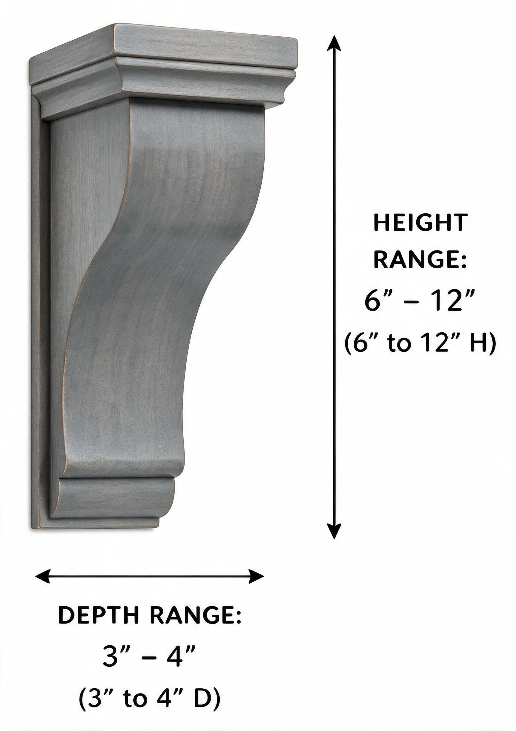 Gray Shaker - CORBEL 6 (DESIGN)