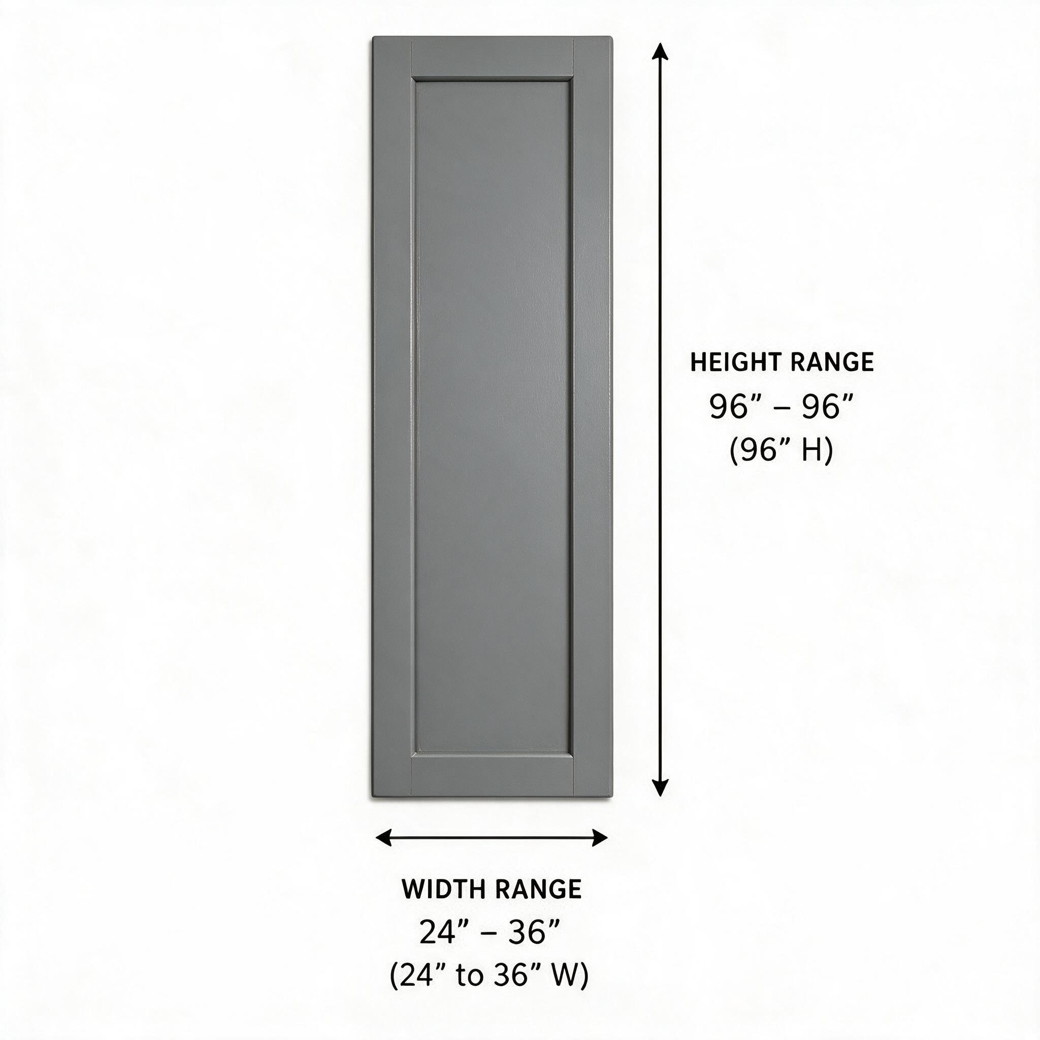 Gray Shaker - Finish Panel FP3696H (DO NOT FORGET OCM8)
