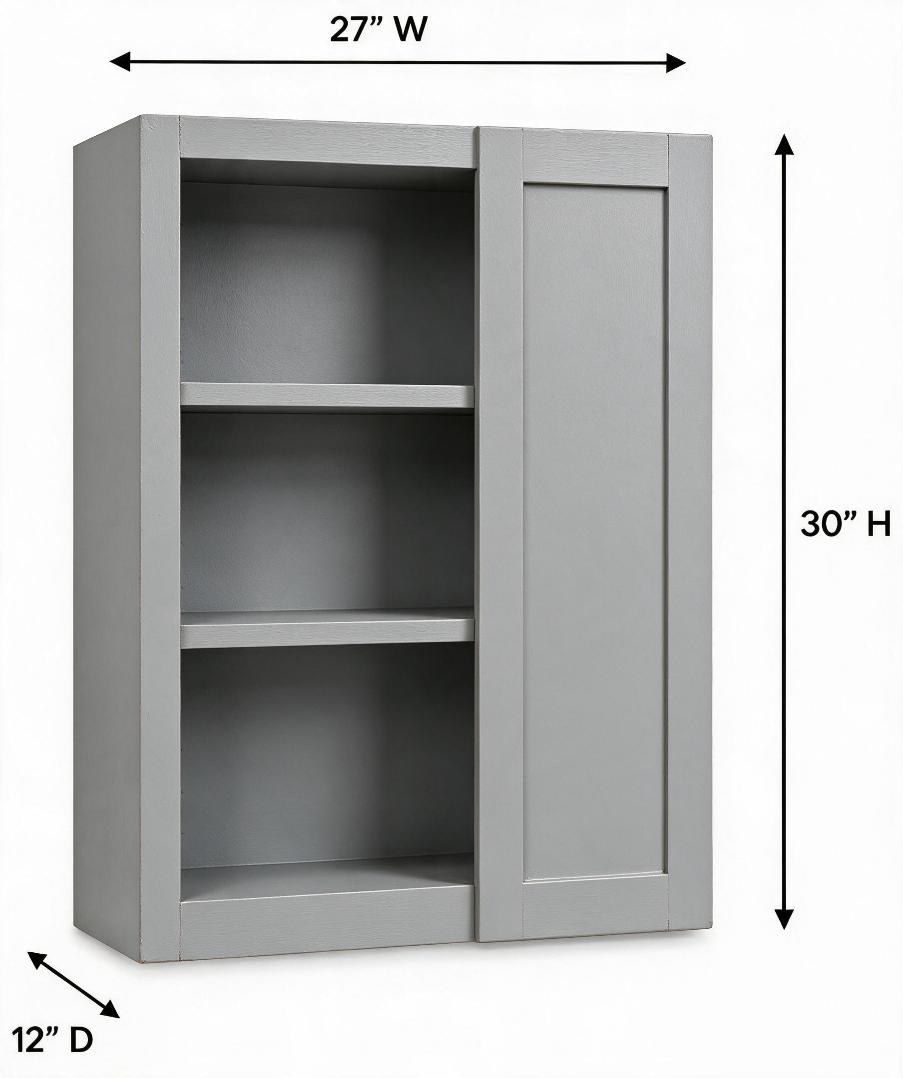 Gray Shaker - Wall Blind (12"Depth) WBC2730
