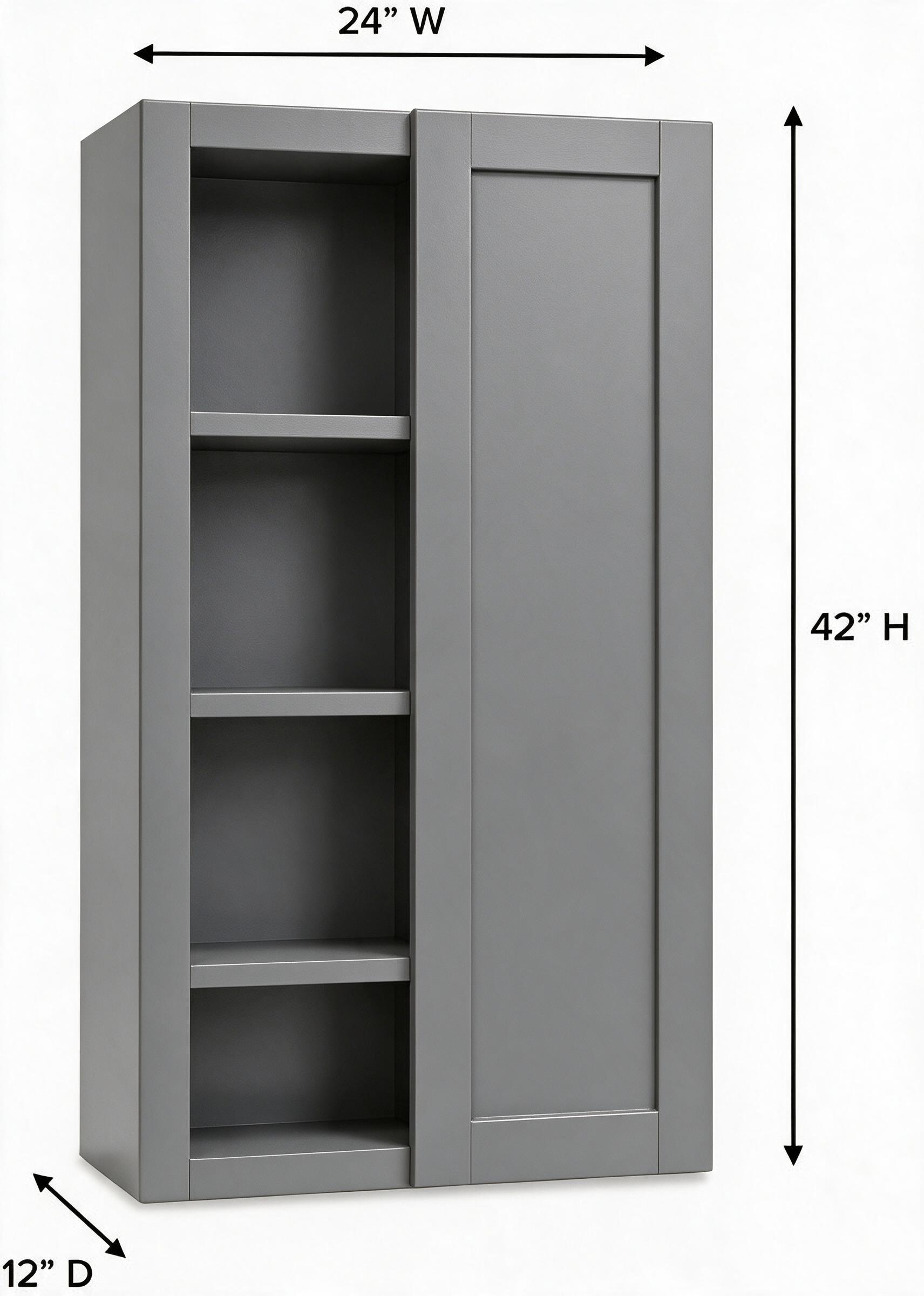 Gray Shaker - Wall Blind (12"Depth) WBC2742