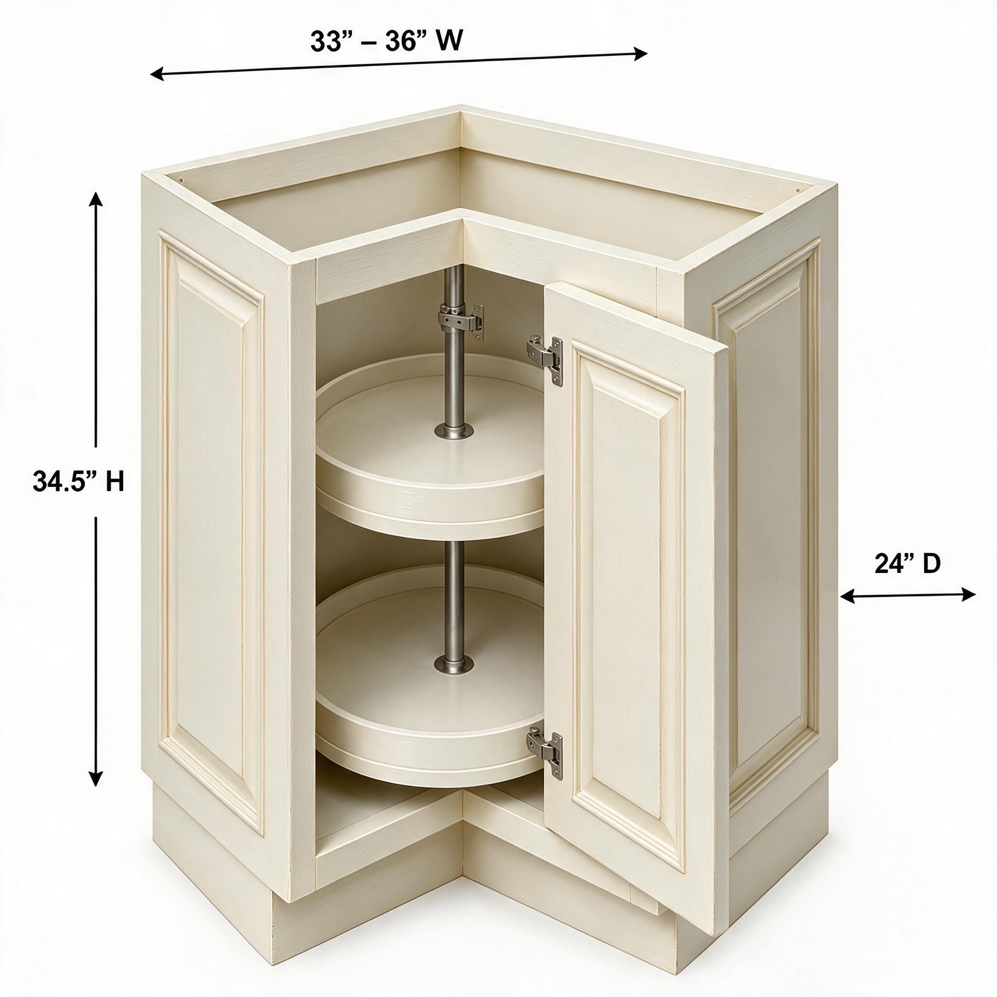 Antique White - Lazy Susan BLS36
