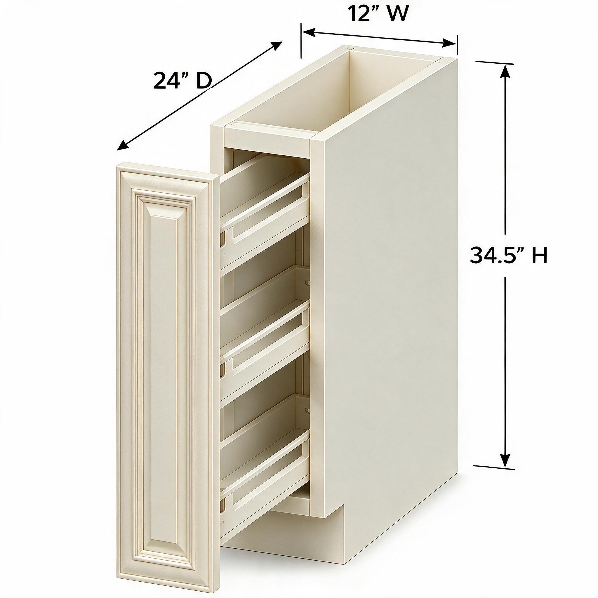 Antique White - Base Spice Rack BSR12