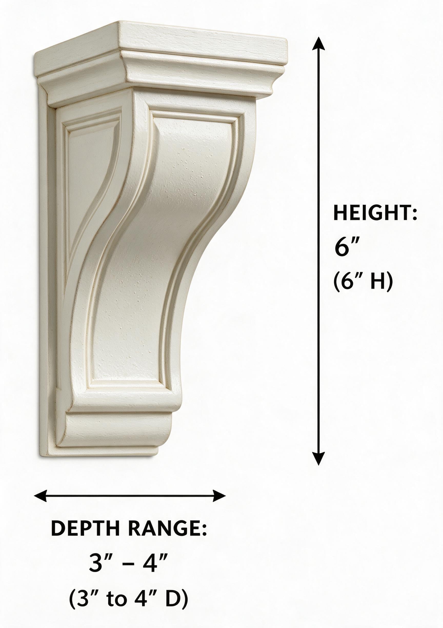 Antique White - CORBEL 6 (DESIGN)