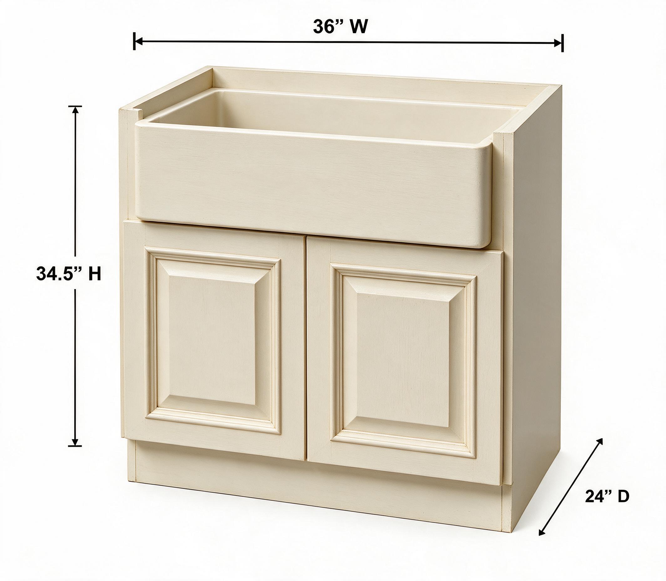 Antique White - Farmhouse Sink Base FSB36