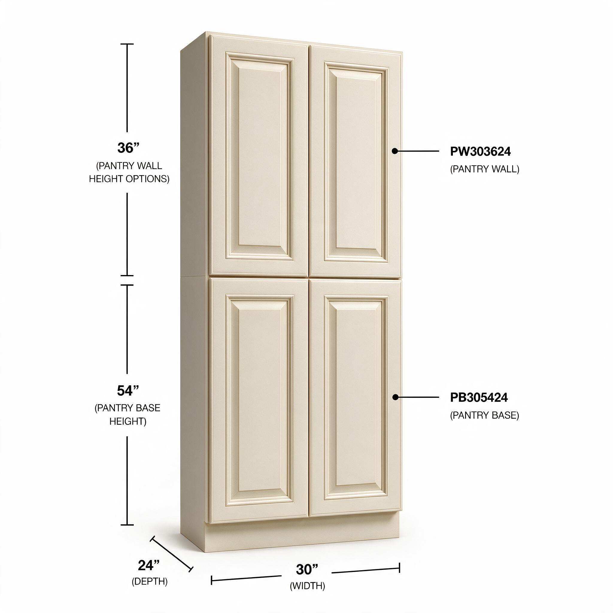 Antique White - Pantry Base PB305424
