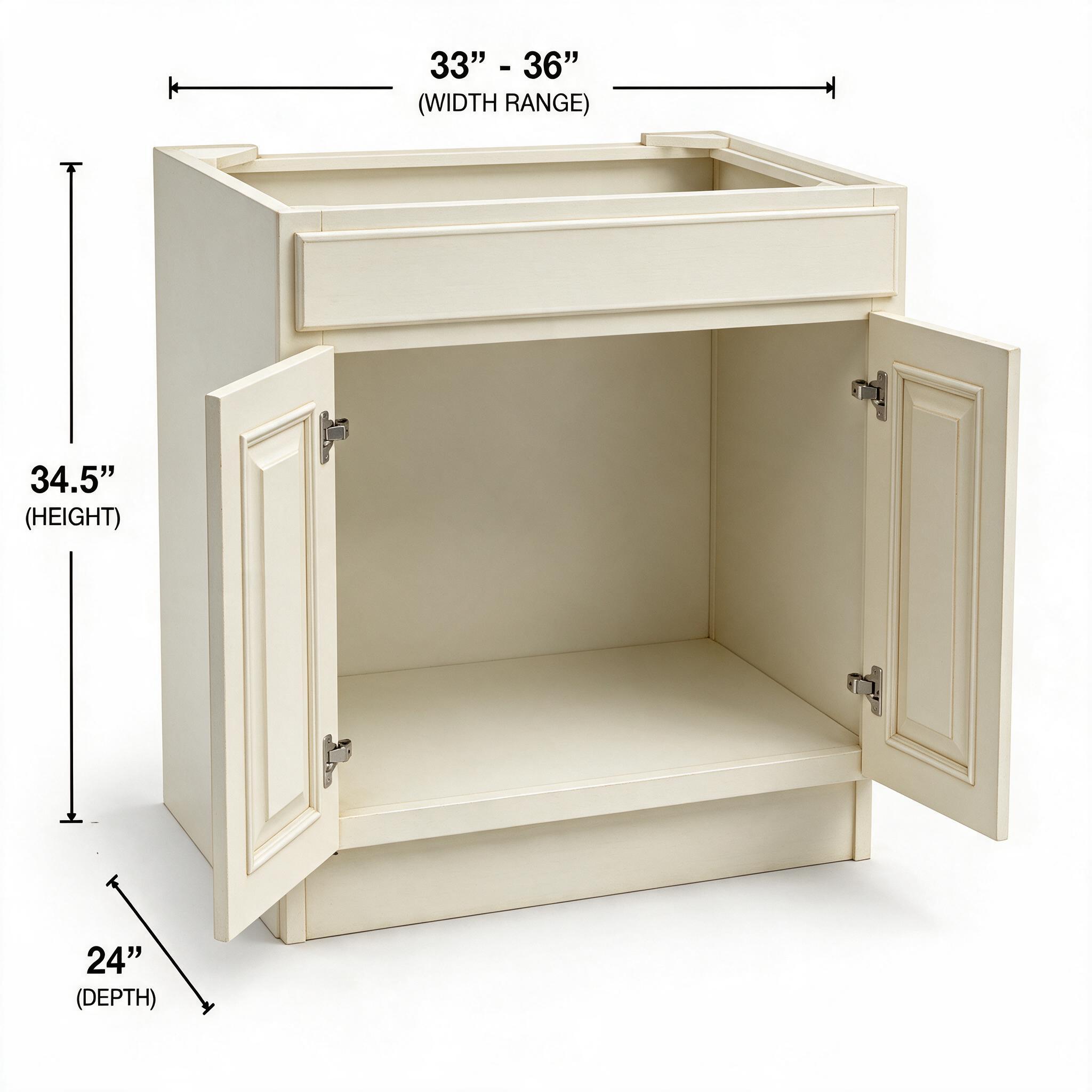 Antique White - Sink Base SB33