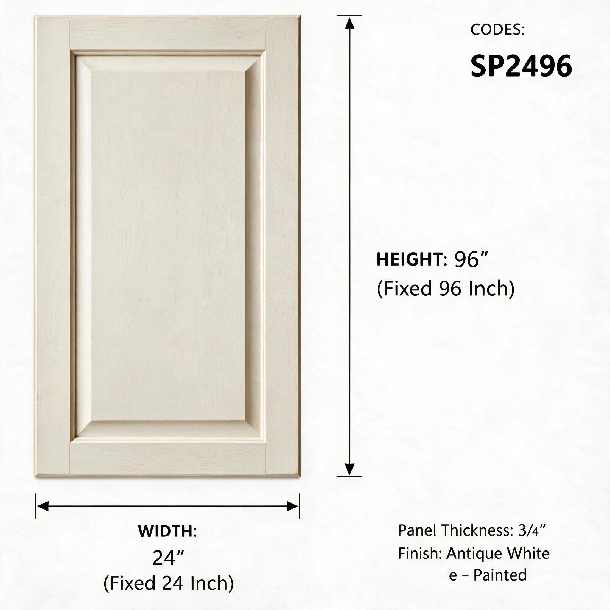 Antique White - Skin Panel SP2496
