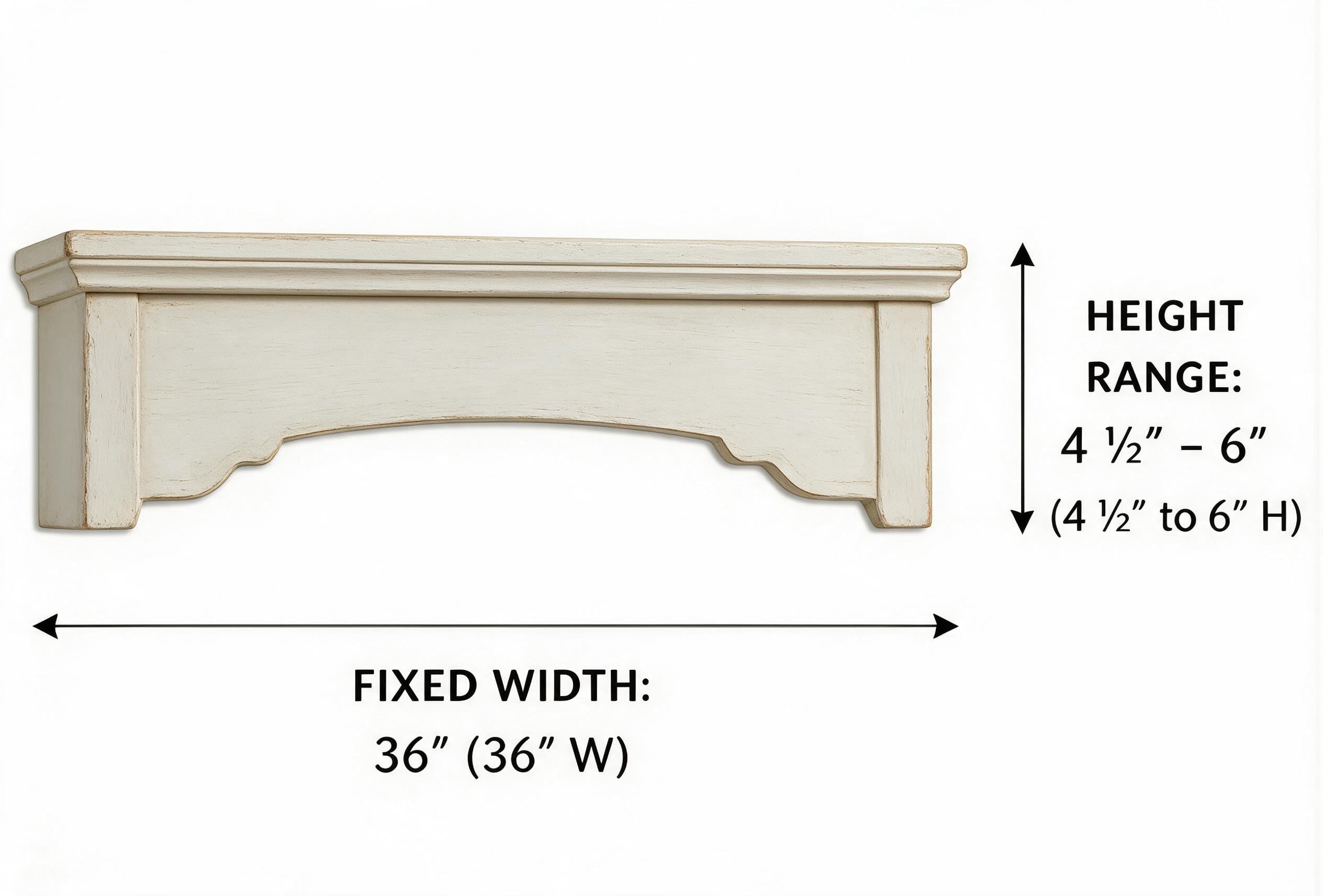 Antique White - VALANCE 36