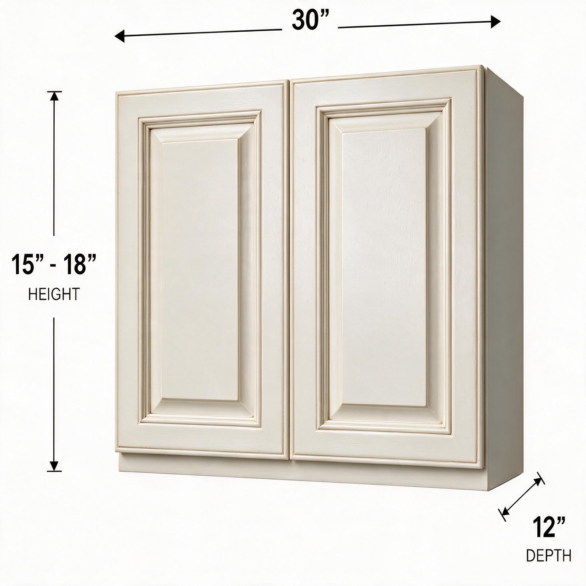 Antique White - Wall Bridge (12"Depth) W3015
