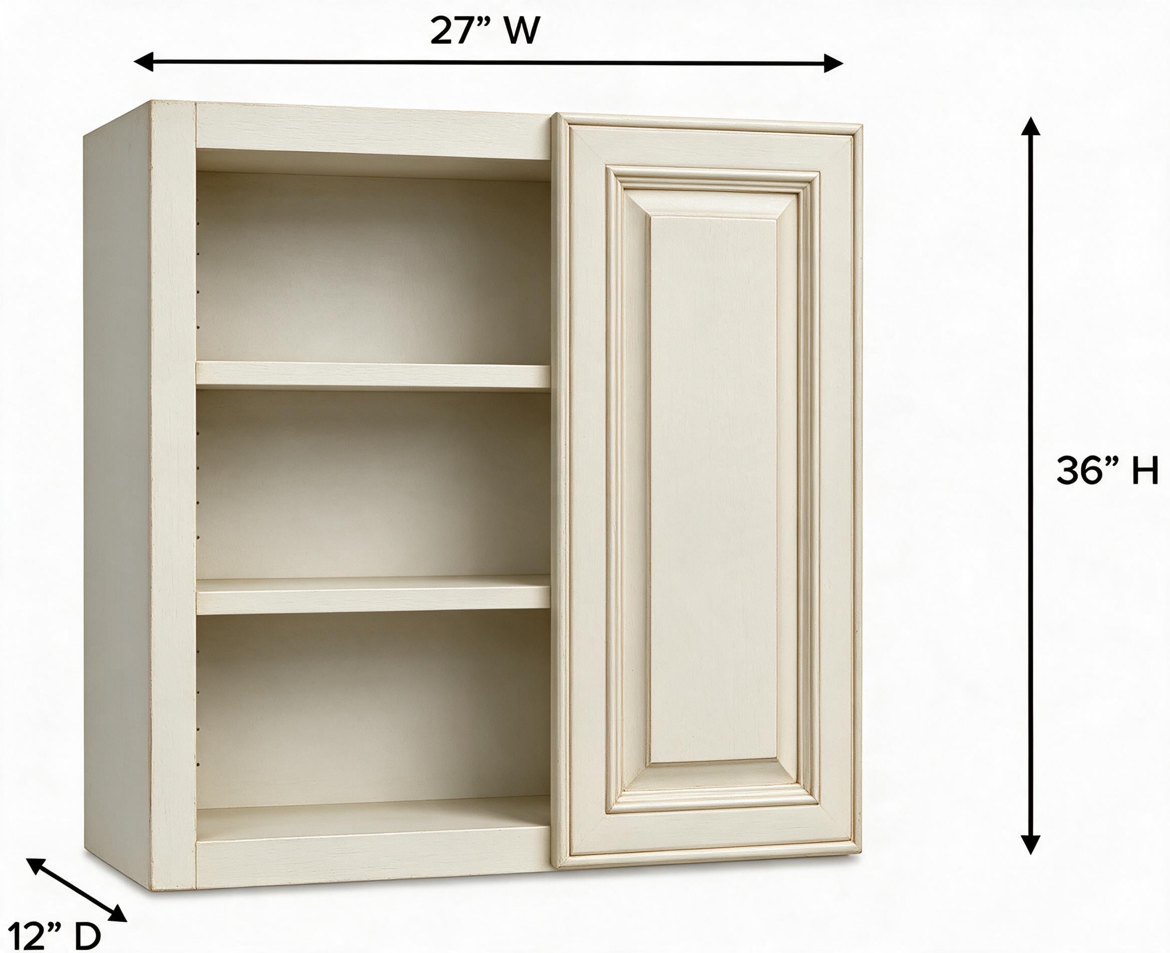 Antique White - Wall Blind (12"Depth) WBC2736