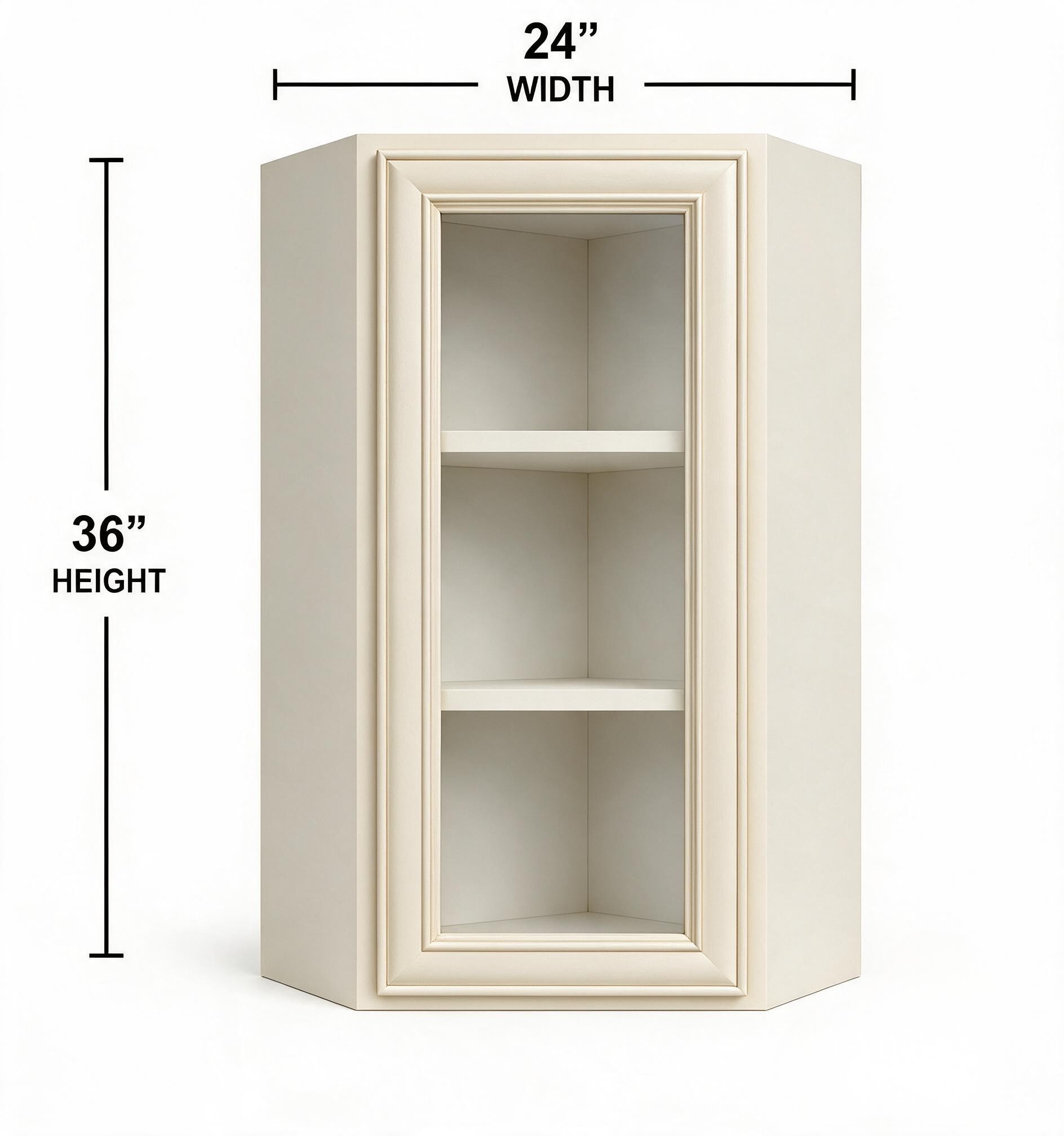 Antique White - Wall Glass Diagonal WG - WDC2436