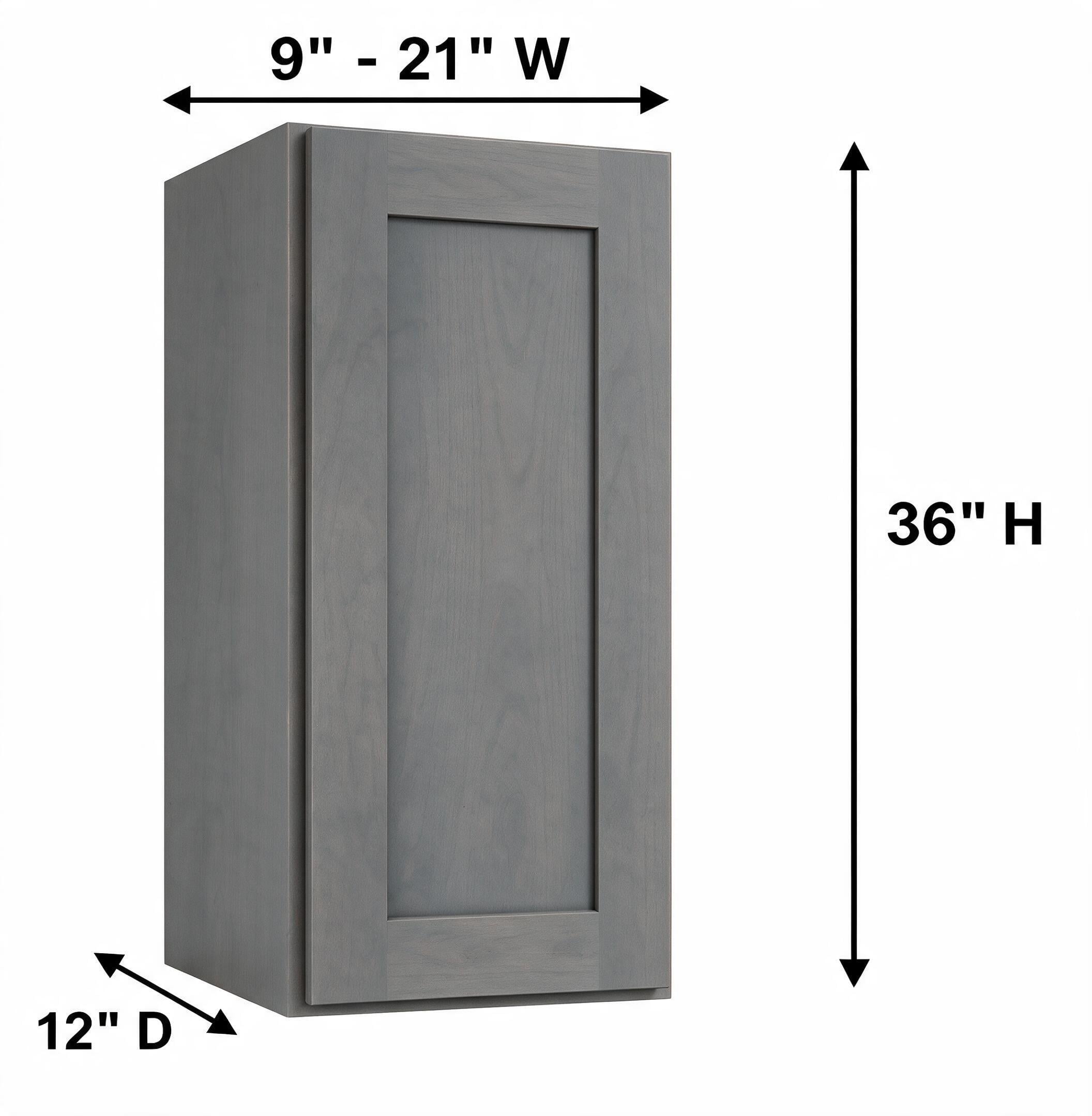Smoky Gray - Wall (12"Depth) W0936