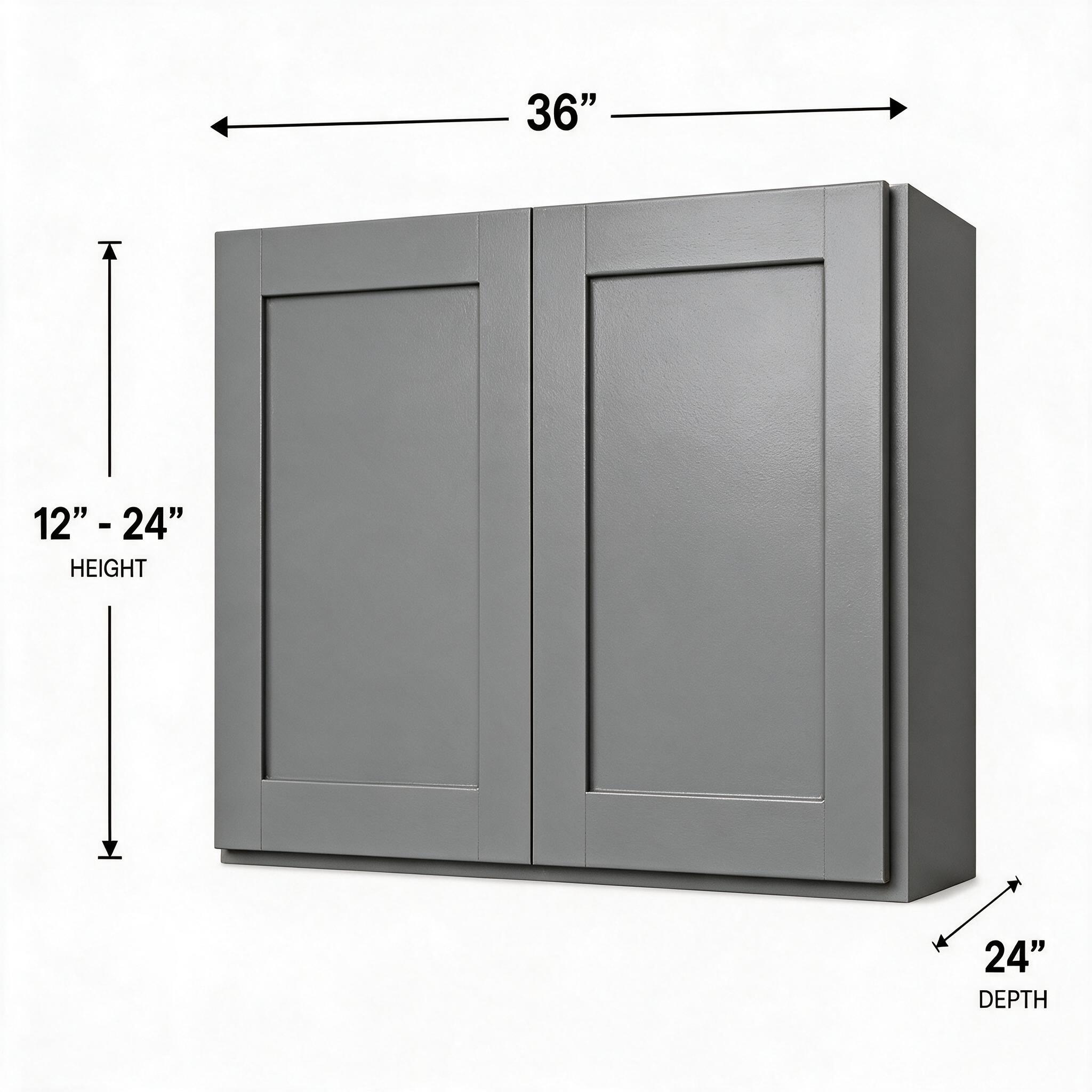 Smoky Gray - Wall Bridge (24"Depth) W361524