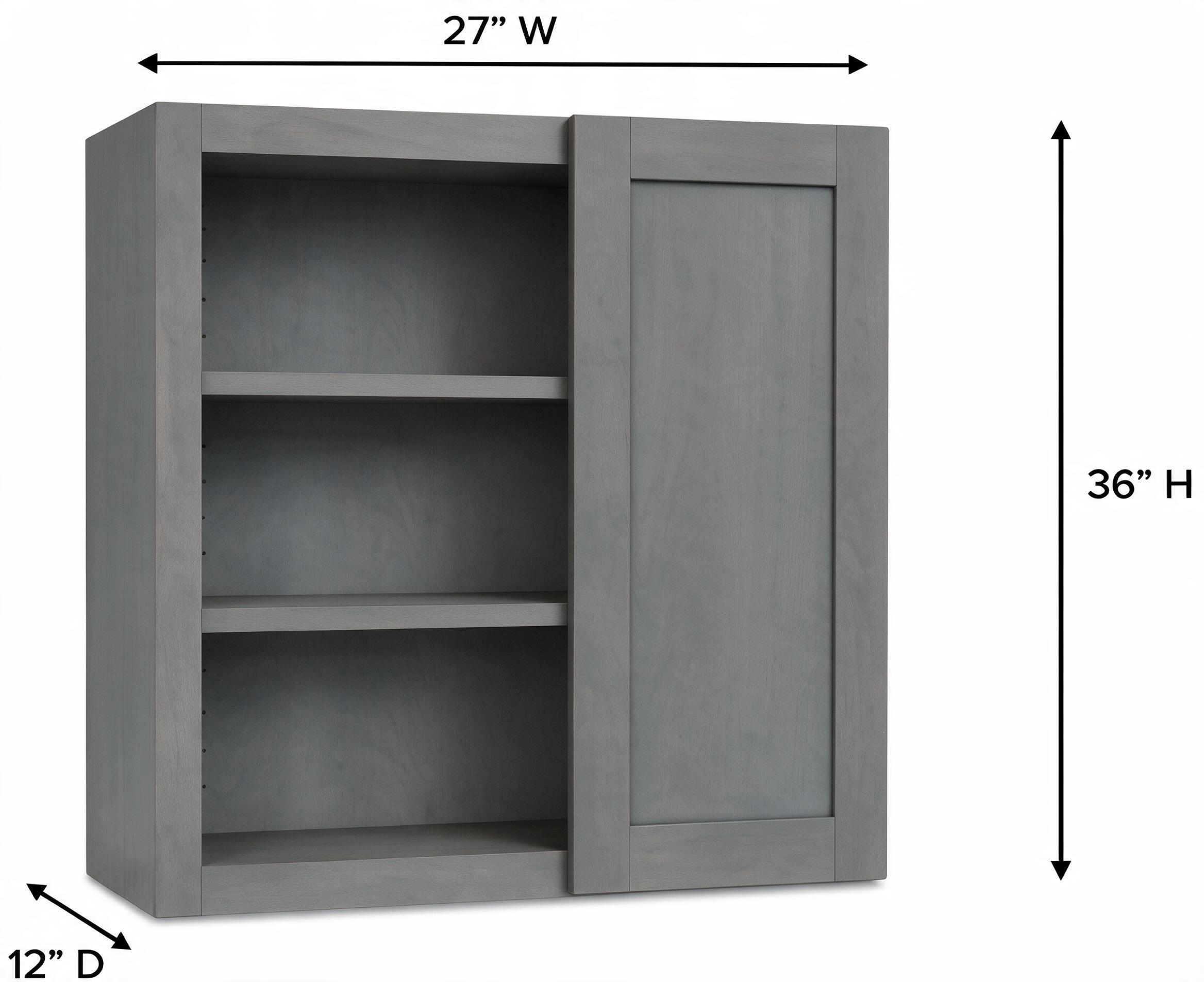 Smoky Gray - Wall Blind (12"Depth) WBC2736