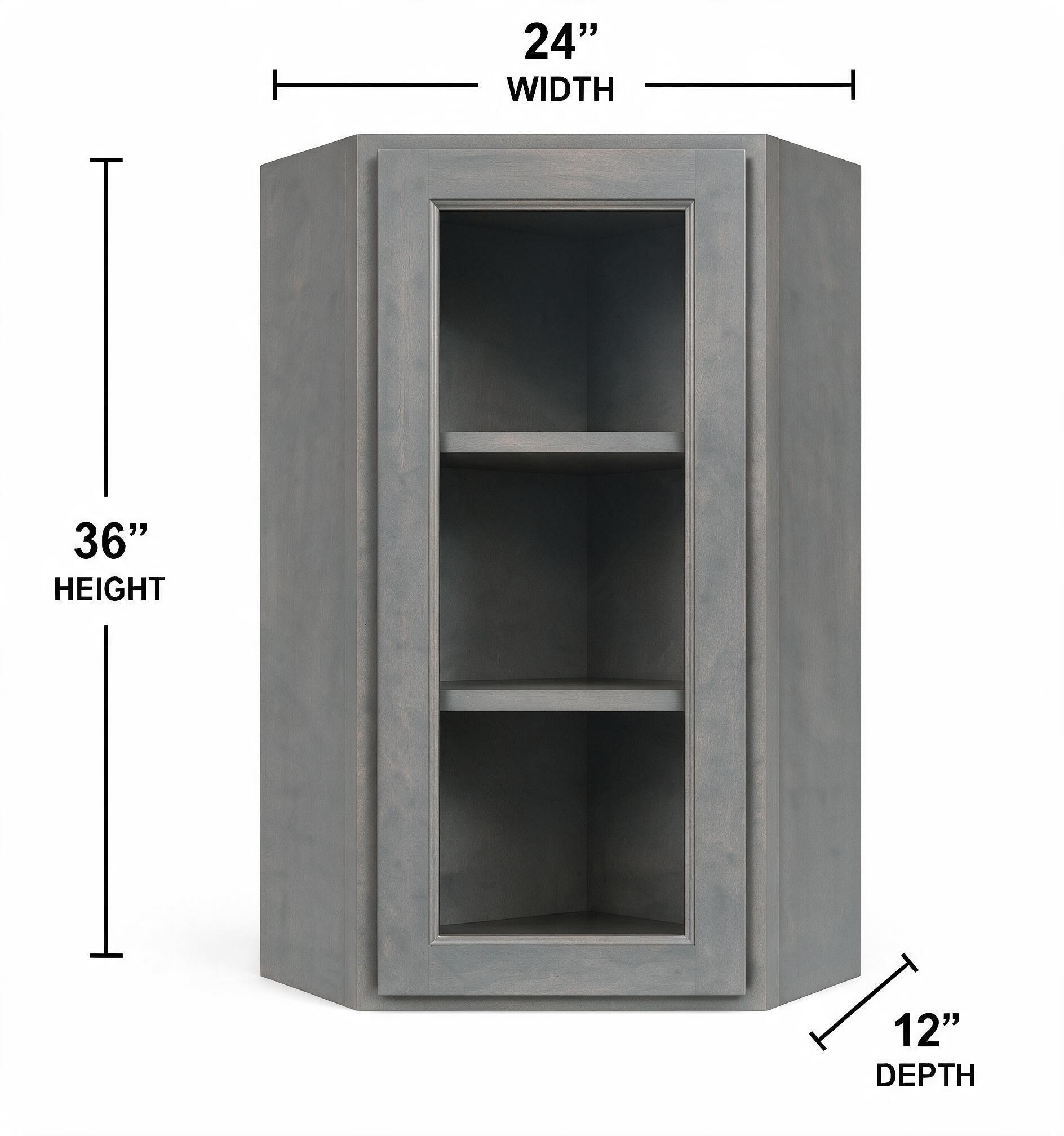 Smoky Gray - Wall Glass Diagonal WG - WDC2436