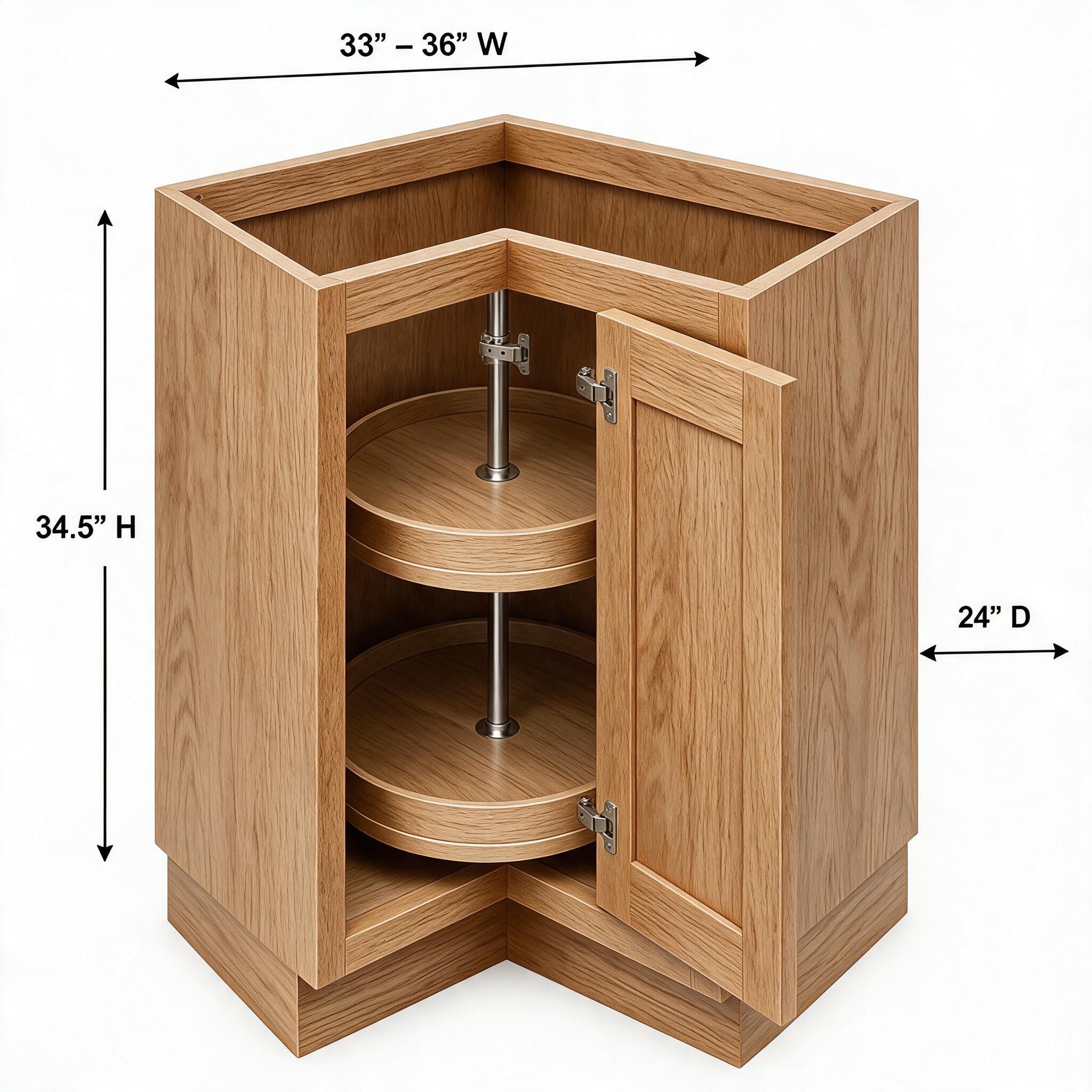 White Oak - Lazy Susan BLS36