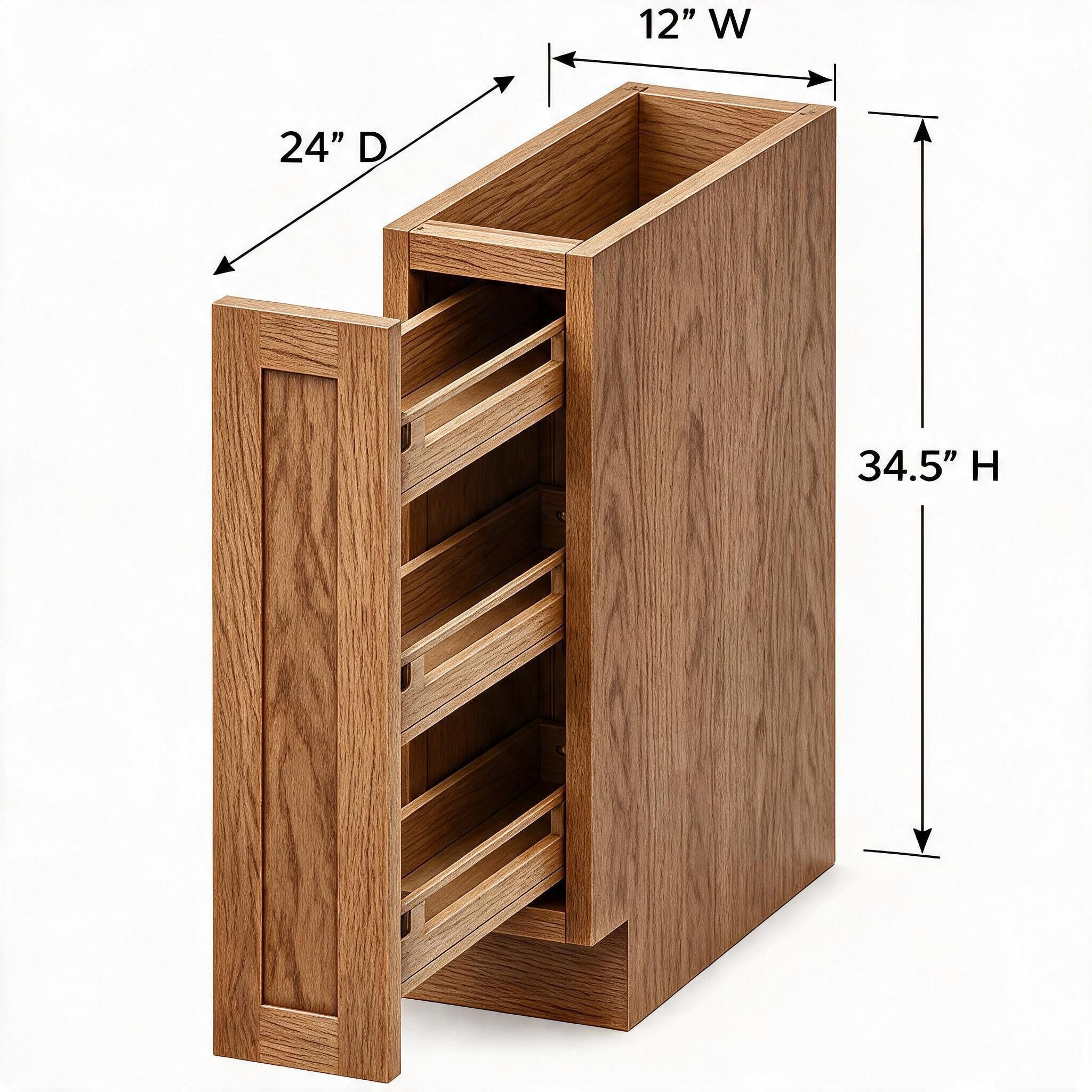 White Oak - Base Spice Rack BSR12