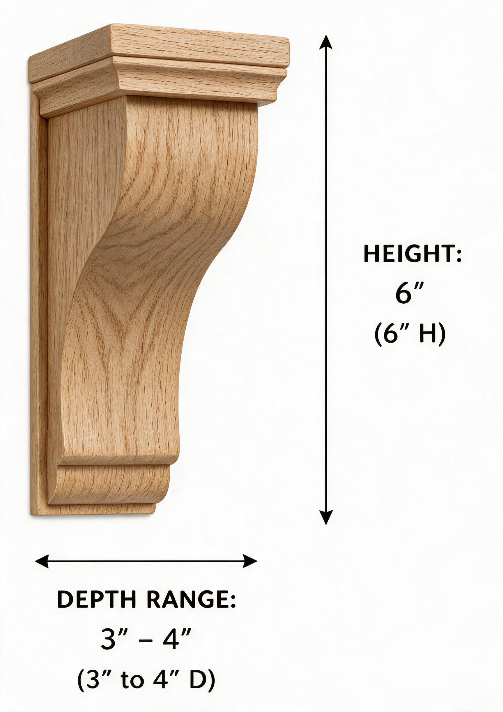 White Oak - CORBEL 8*12 (L - SHAPE)