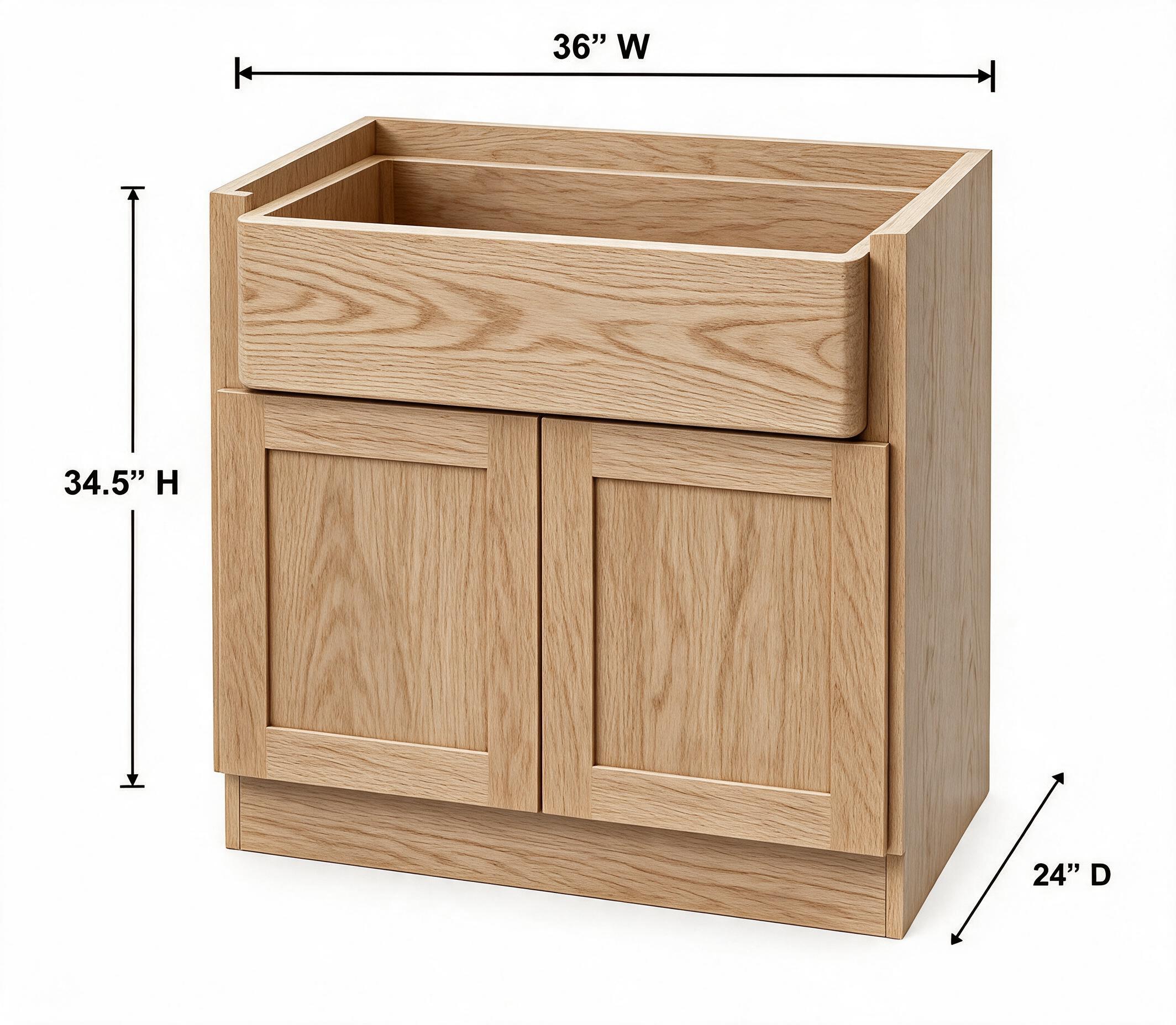 White Oak - Farmhouse Sink Base FSB36