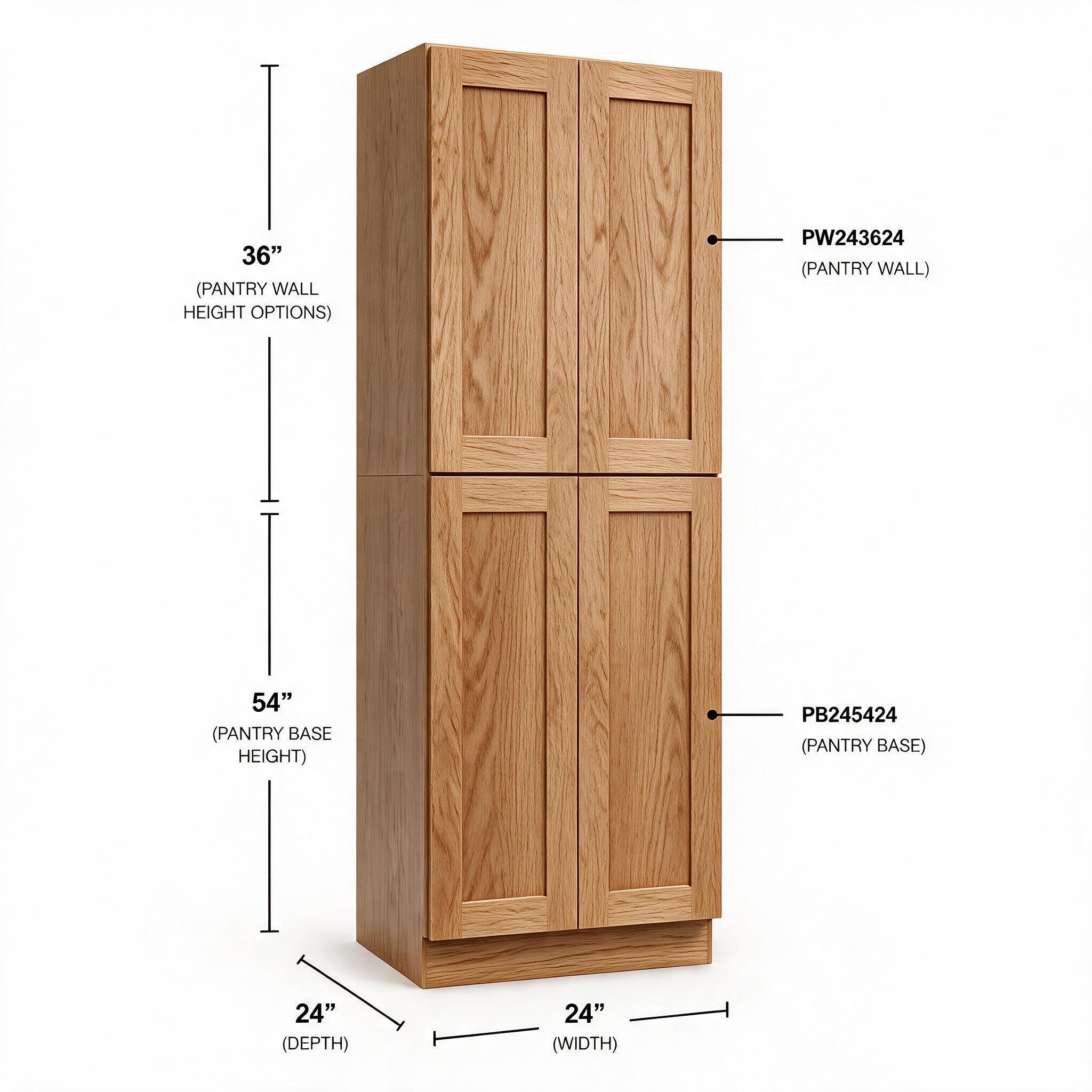 White Oak - Pantry Base PB245424