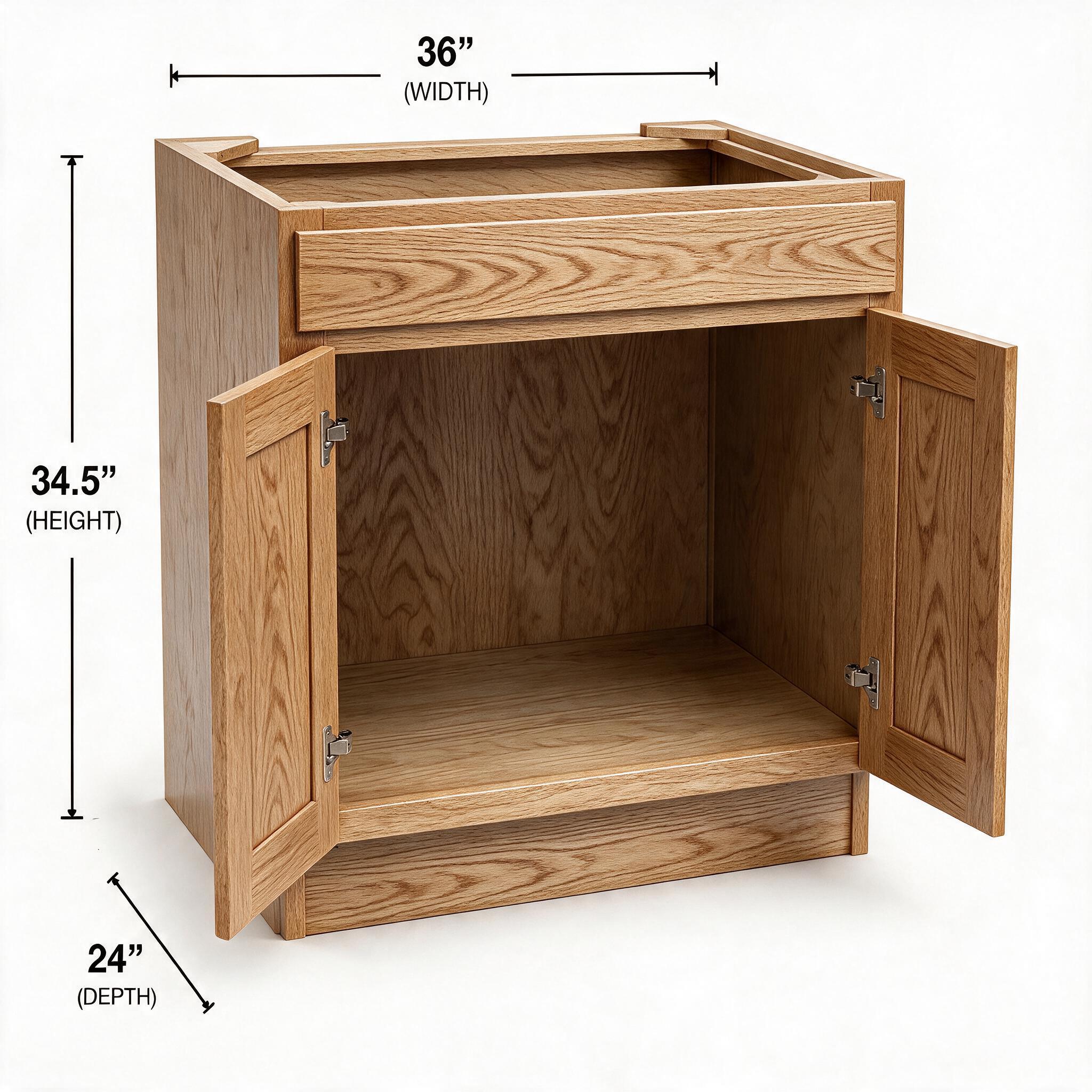 White Oak - Sink Base SB36