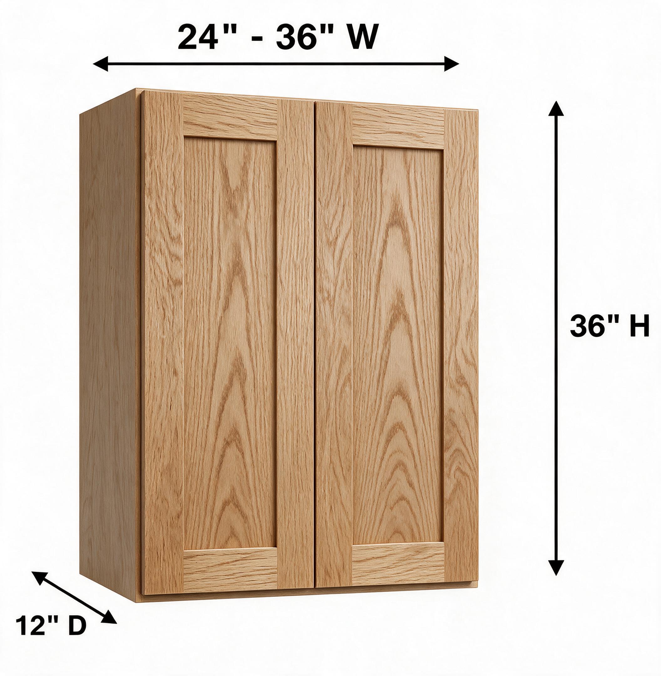 White Oak - Wall (12"Depth) W2436