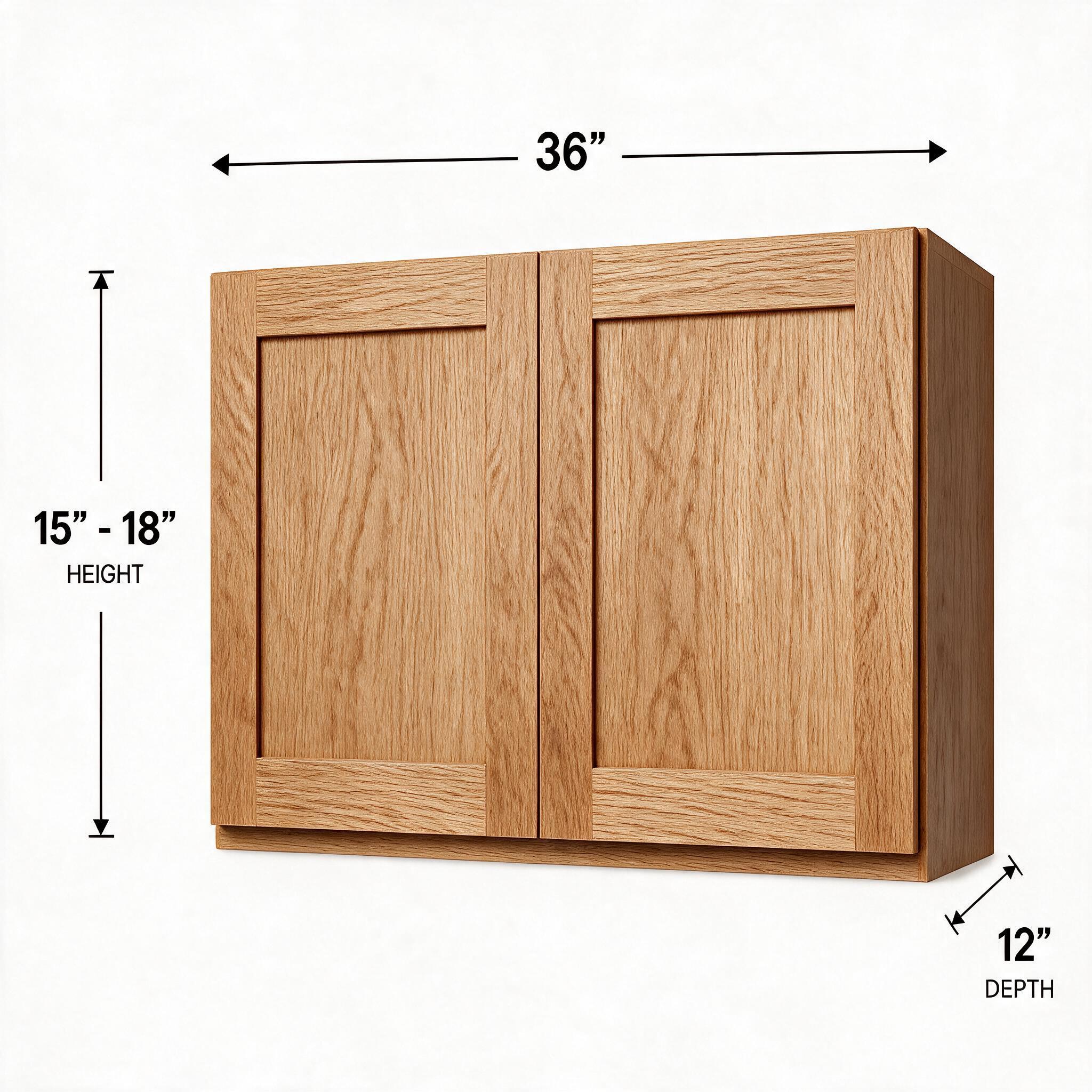 White Oak - Wall Bridge (12"Depth) W3615