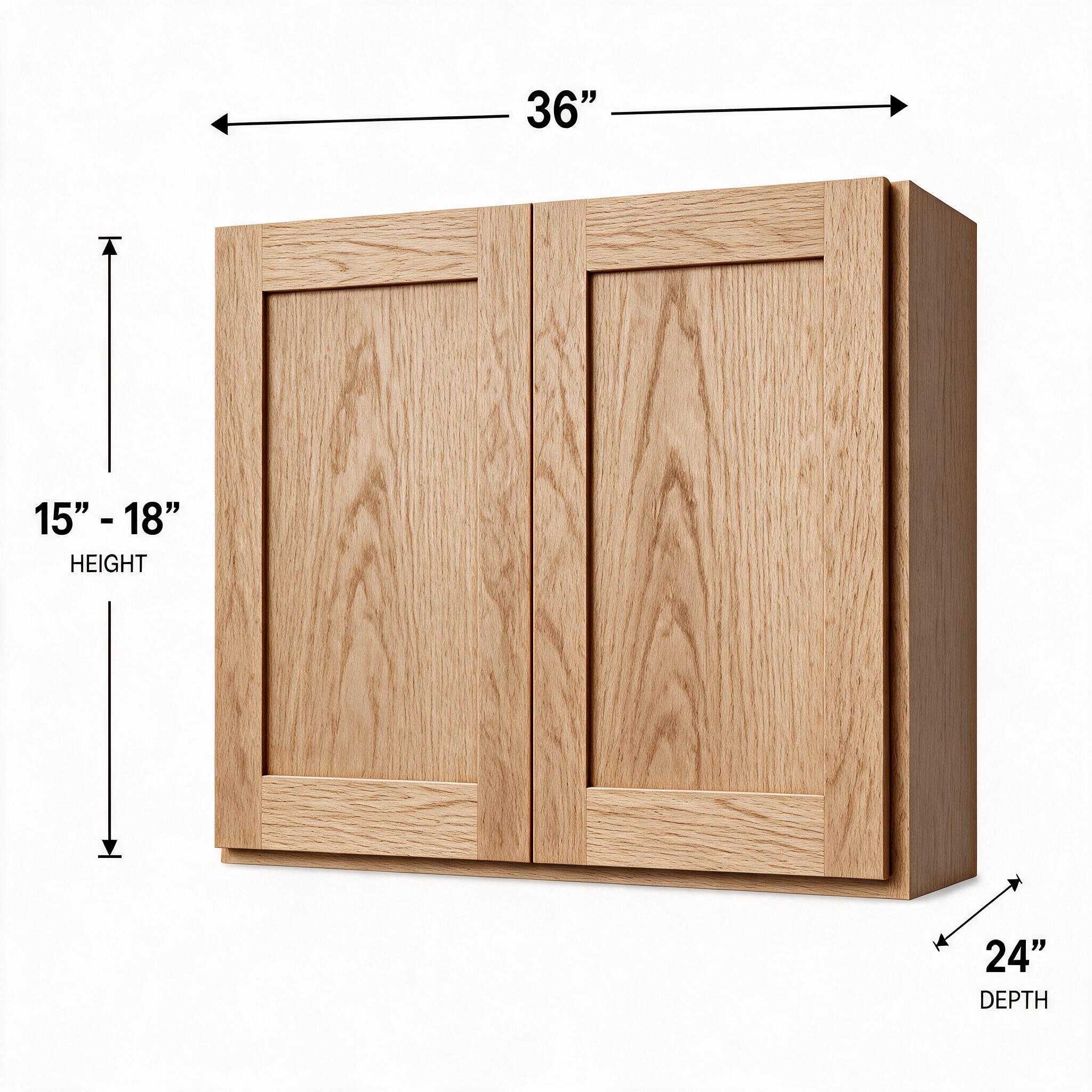 White Oak - Wall Bridge (24"Depth) W361524