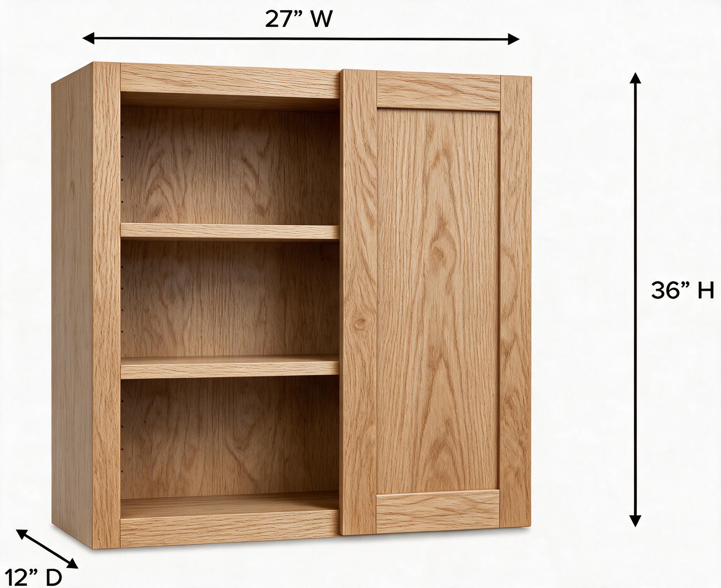 White Oak - Wall Blind (12"Depth) WBC2736