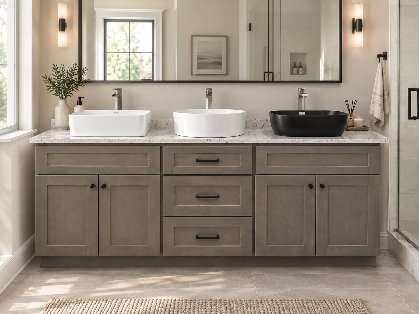 Smoky Gray - Vanity Drawer Base (21"Depth) VDB12