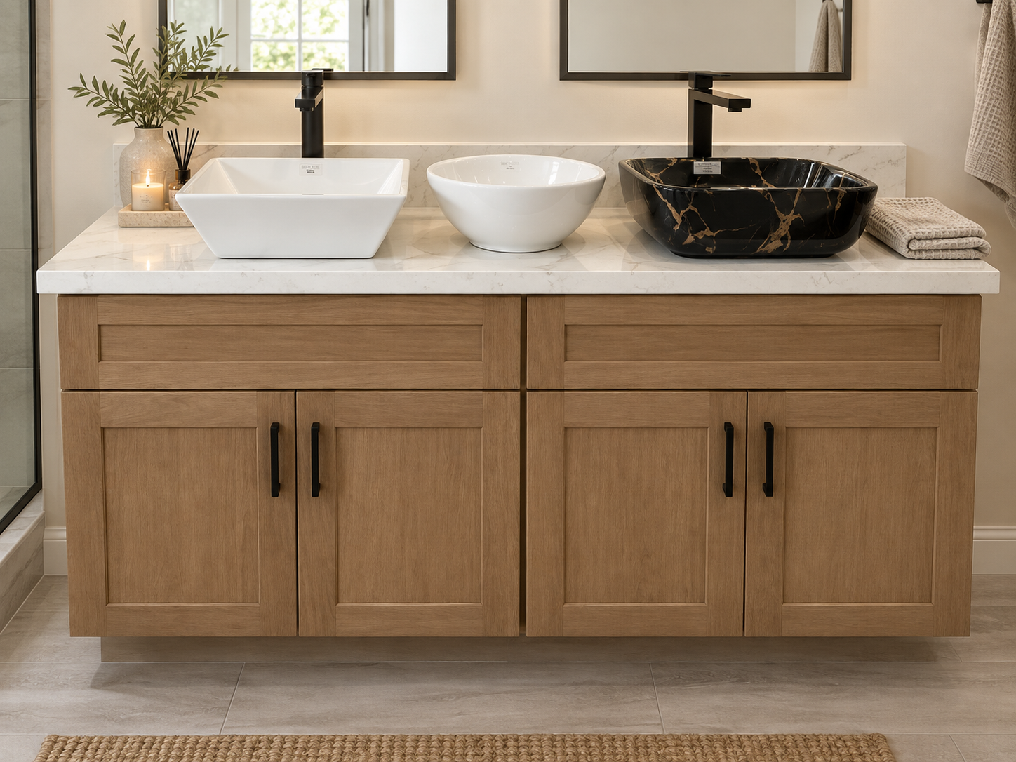 White Oak - Vanity Drawer Base (21"Depth) VDB12